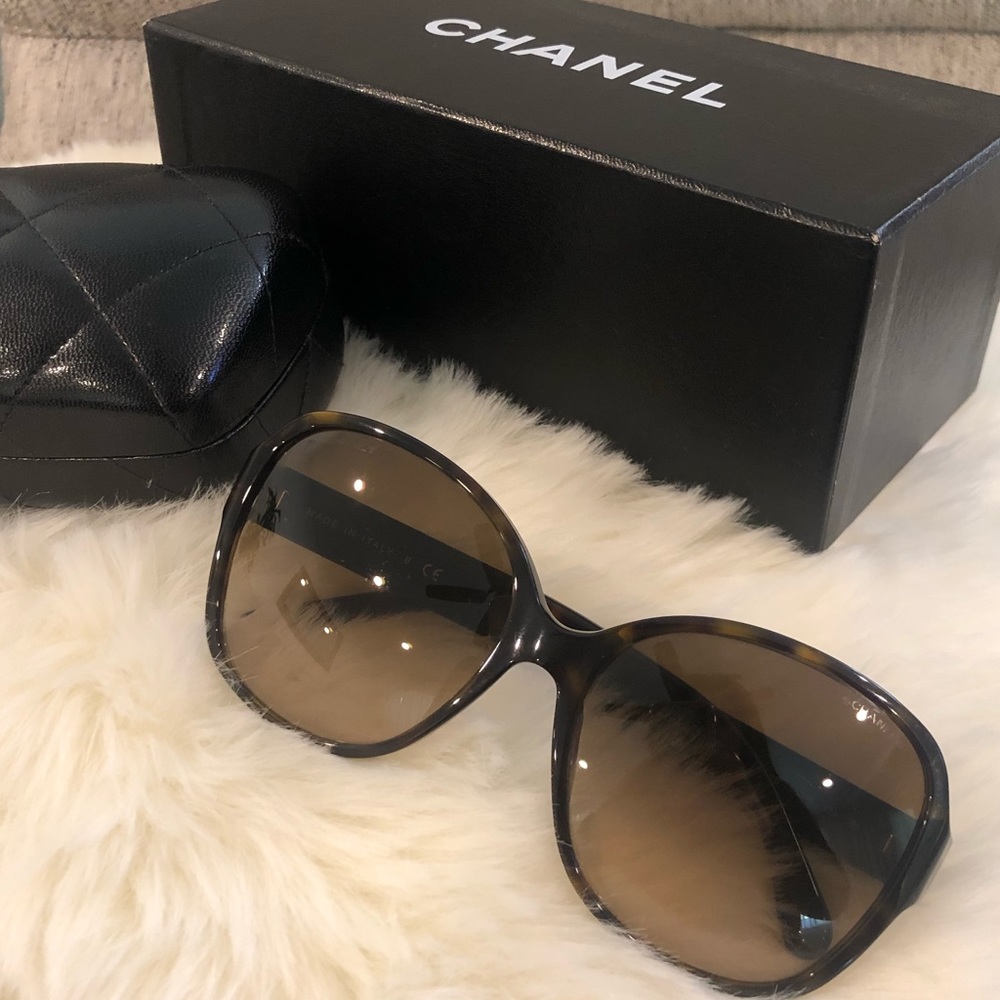 CHANEL Tortoise Wood sunglasses 5198-H